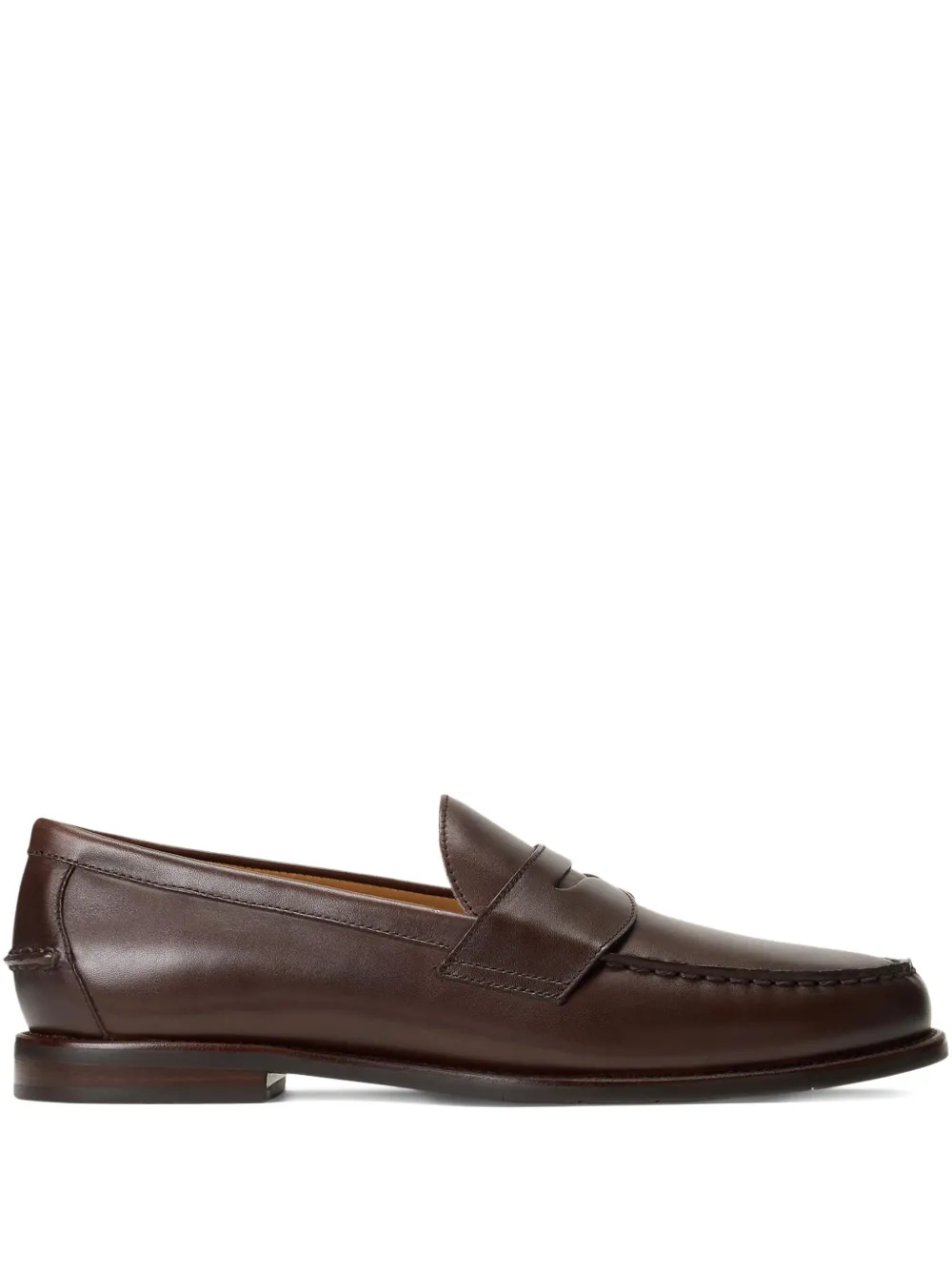 Polo Ralph Lauren penny-strap leather loafers Brown