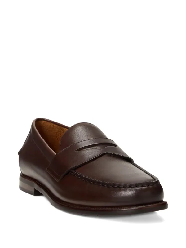 Polo Ralph Lauren penny-strap Leather Loafers Brown FARFETCH IN