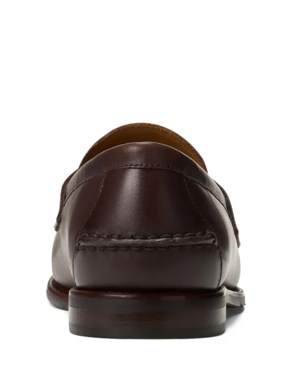 Polo Ralph Lauren penny-strap Leather Loafers | Brown | FARFETCH