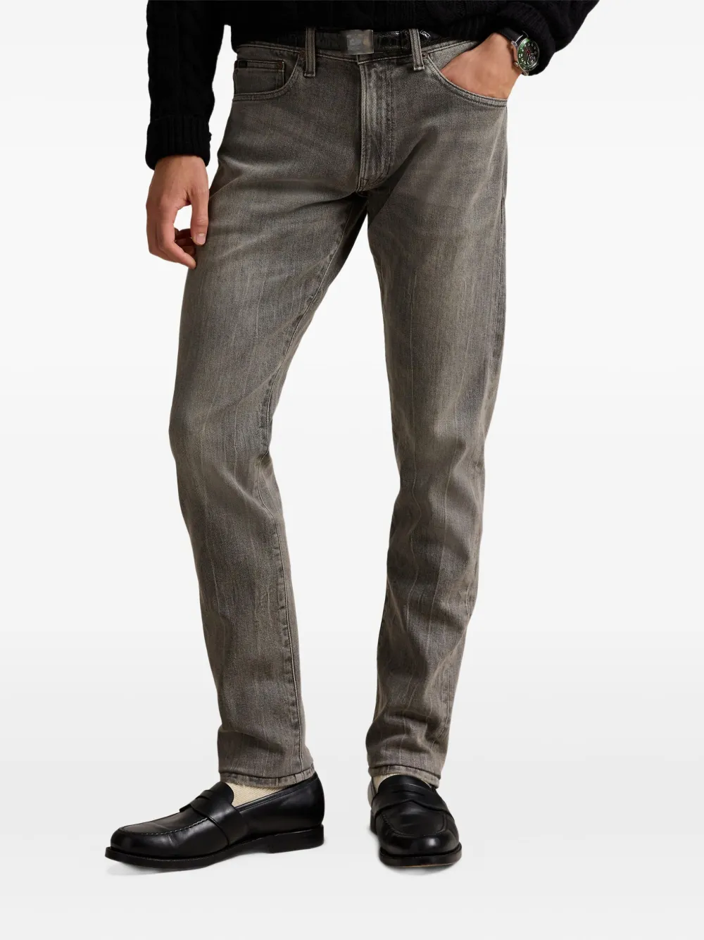 Polo Ralph Lauren Straight jeans met vijf zakken Grijs