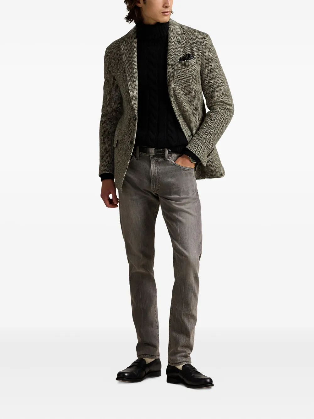 Polo Ralph Lauren Straight jeans met vijf zakken Grijs