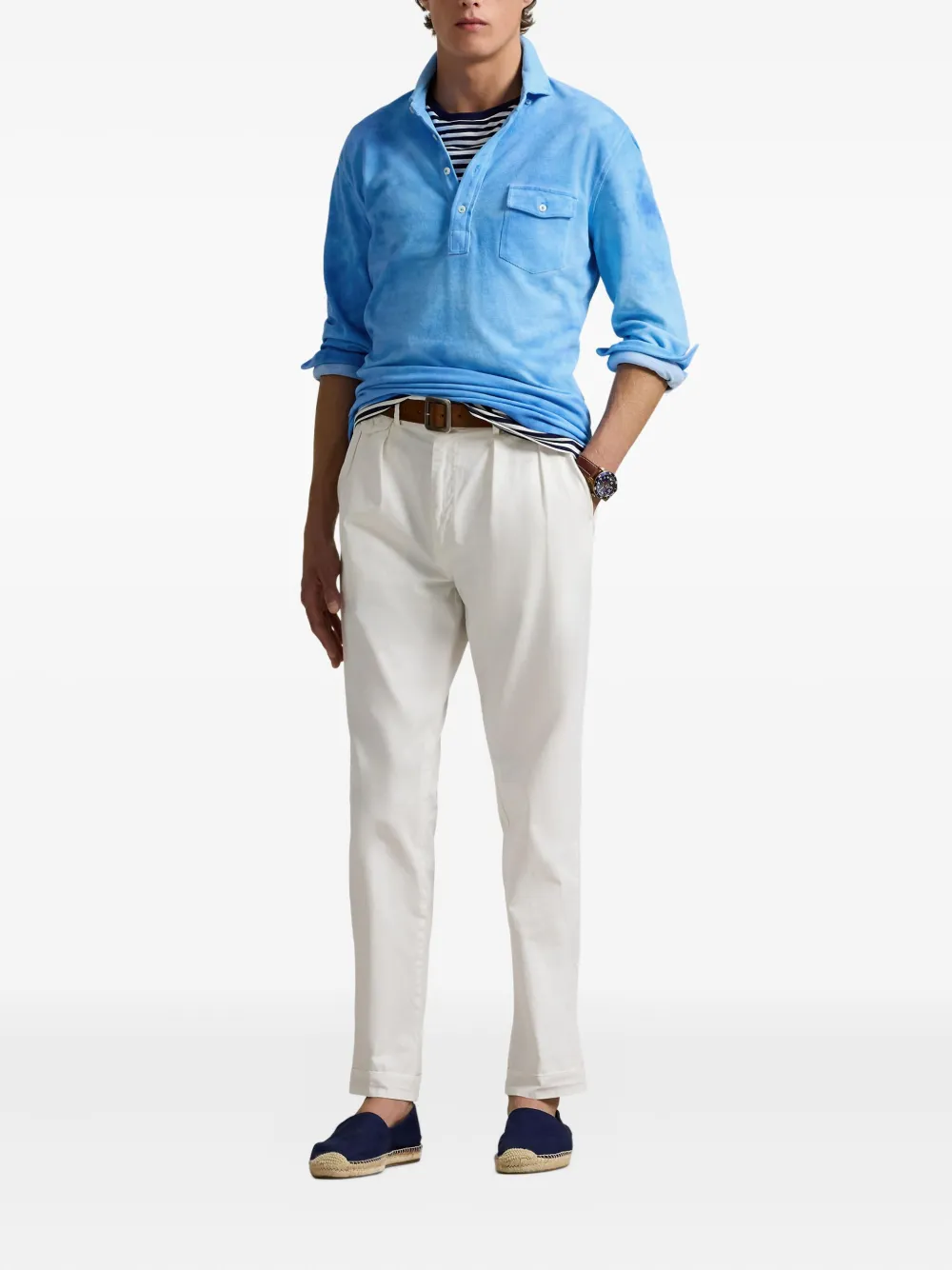 Polo Ralph Lauren long-sleeve tie-dye polo shirt | Image 2