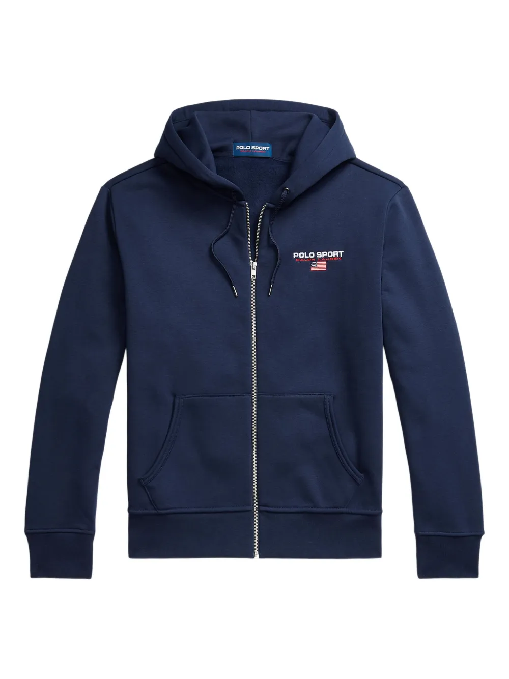 Polo Ralph Lauren logo-detail zip-up hoodie Blauw