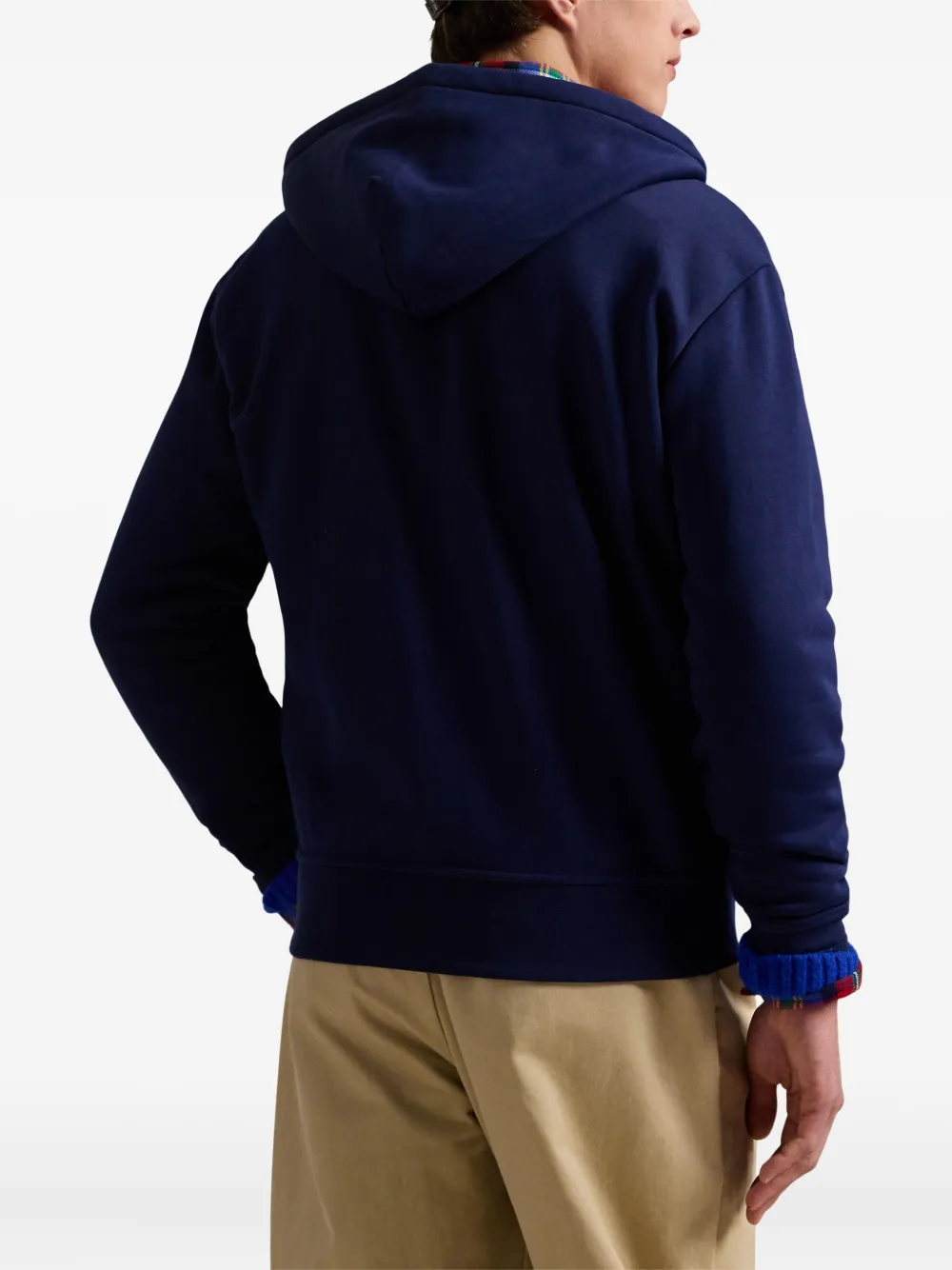 Polo Ralph Lauren logo-detail zip-up hoodie Blauw