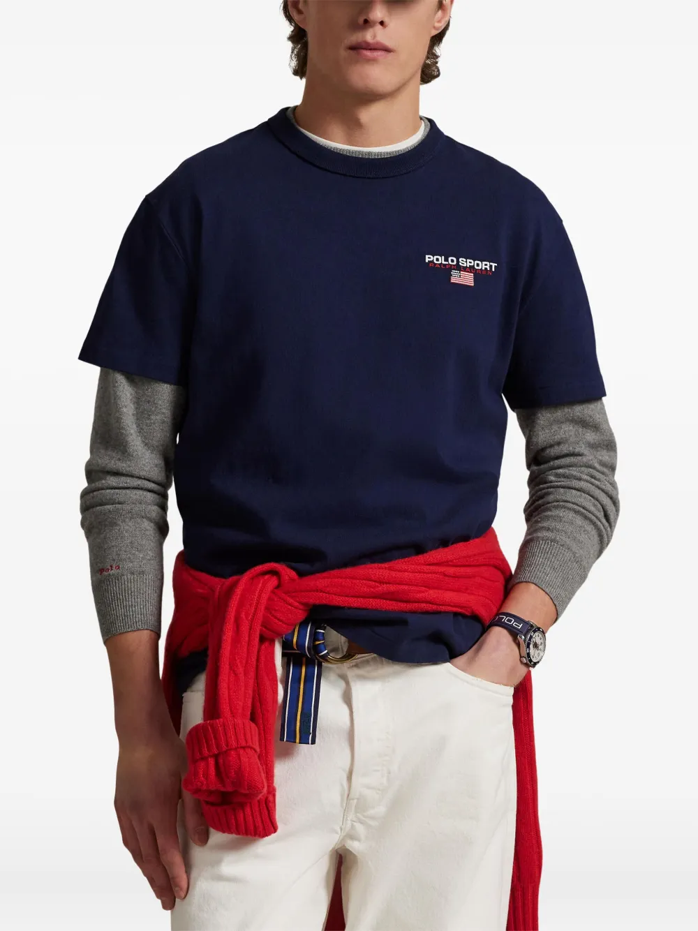 Polo Ralph Lauren T-shirt met logo Blauw