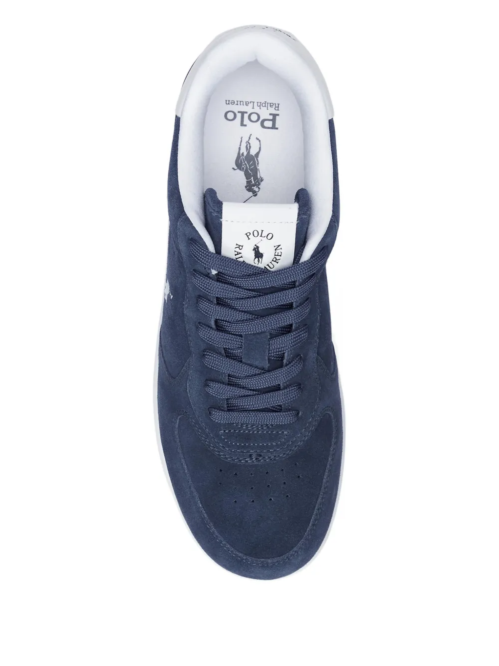 Polo Ralph Lauren Master Court suède sneakers Blauw