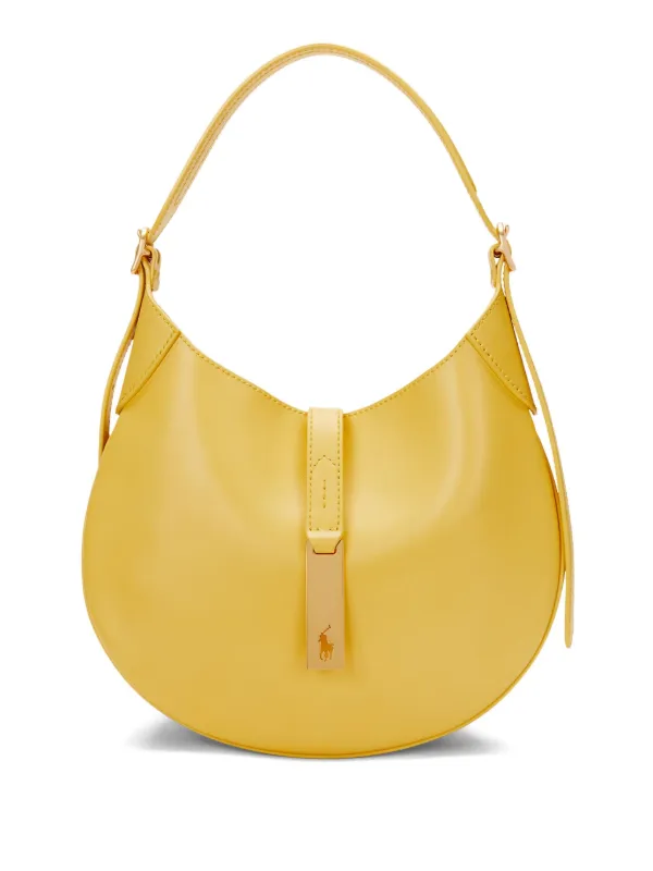 Polo Ralph Lauren Calfskin Shoulder Bag Yellow FARFETCH JO