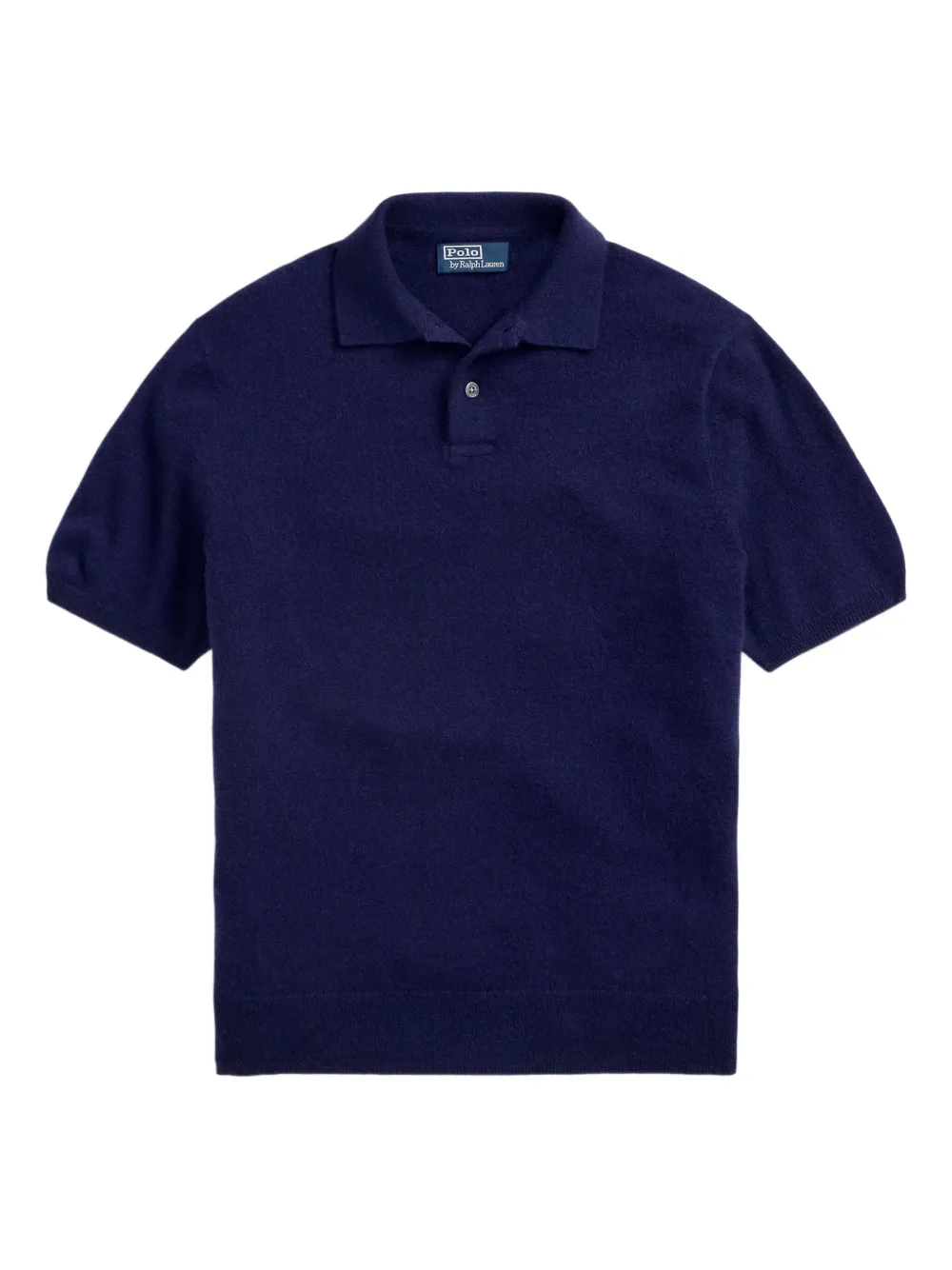 Polo Ralph Lauren short-sleeve cashmere polo shirt | Blue | Image 1