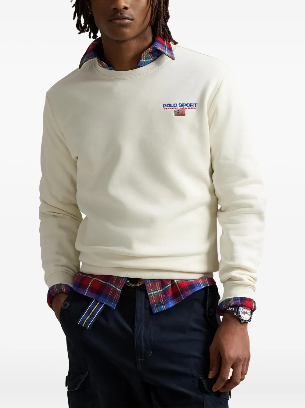 Polo Ralph Lauren Sweater met geborduurd logo Wit
