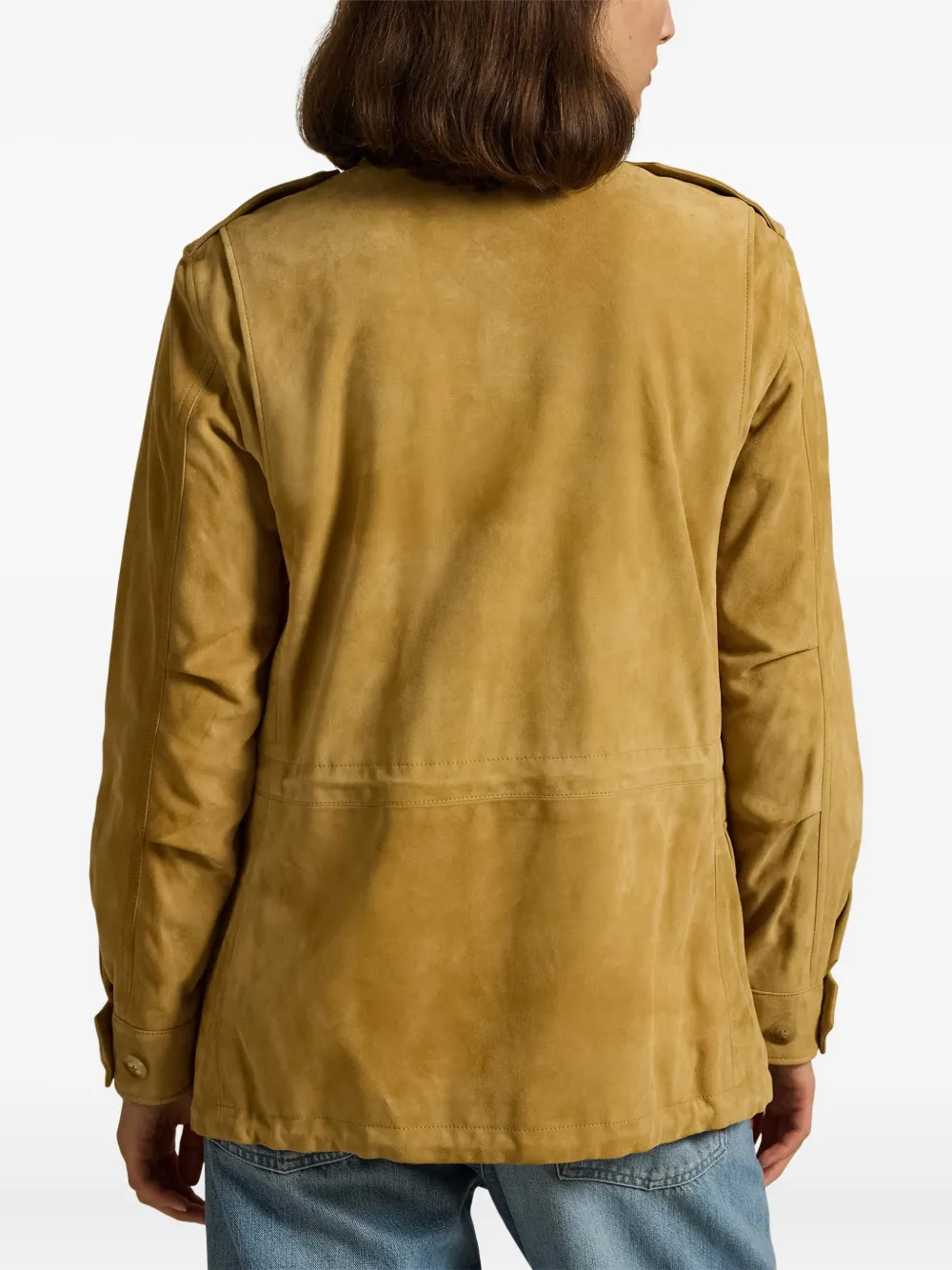 Polo Ralph Lauren split suede field jacket Geel