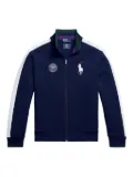 Polo Ralph Lauren x Wimbledon panelled full-zip sweatshirt - Blue