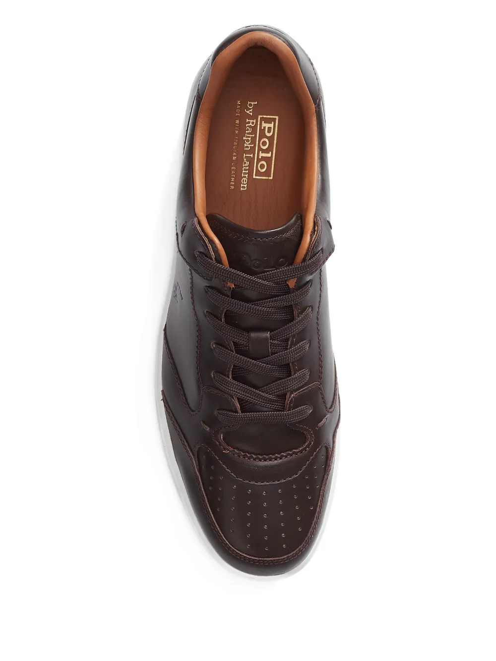 Polo Ralph Lauren Leren sneakers Bruin