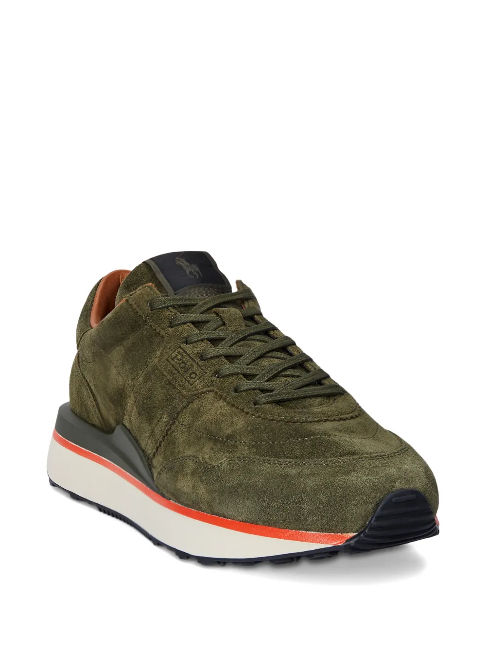 Polo Ralph Lauren Train 89 suède sneakers Groen