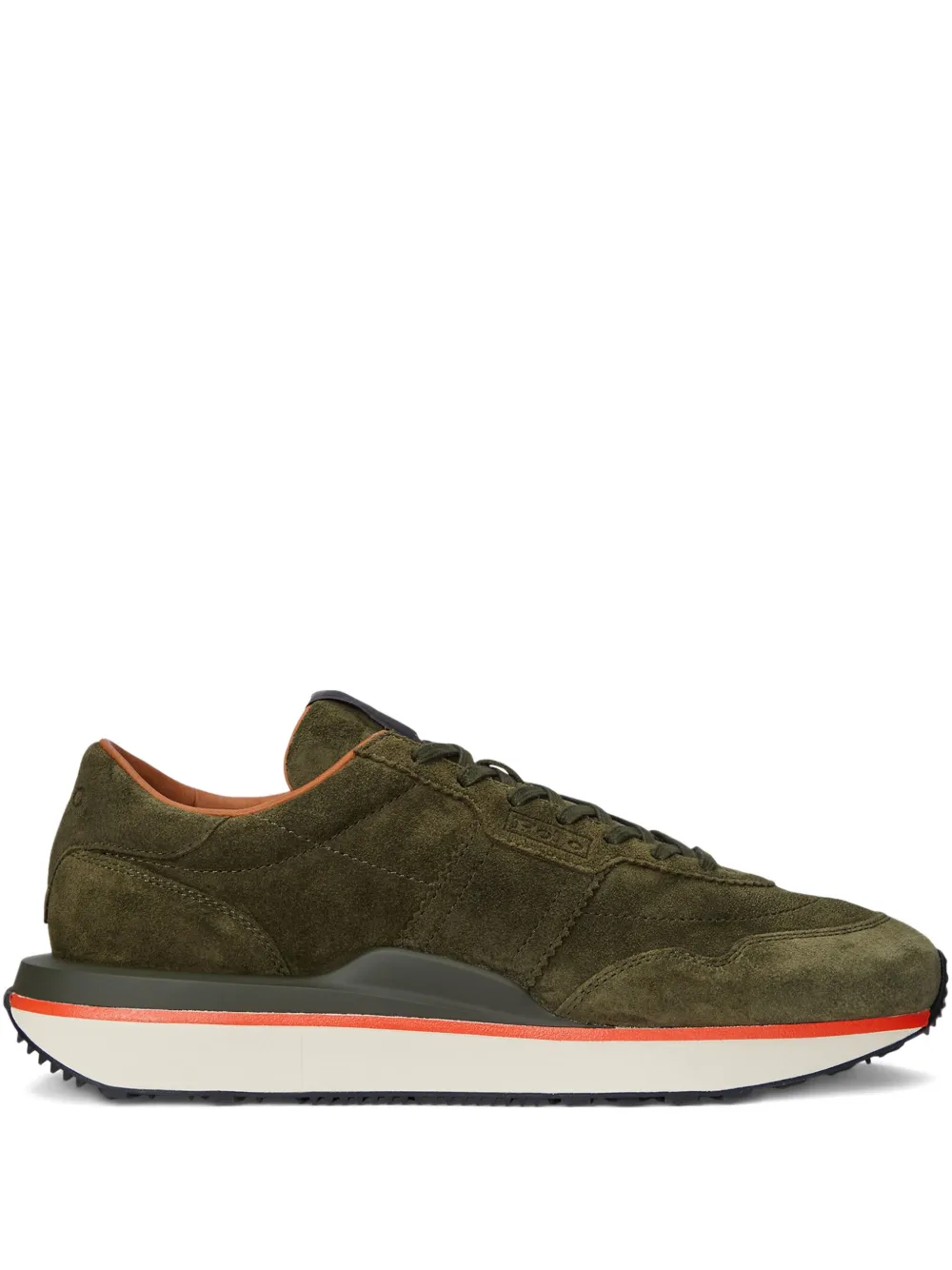 Polo Ralph Lauren Train 89 suède sneakers Groen