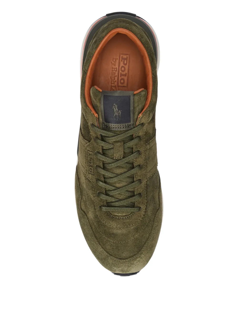 Polo Ralph Lauren Train 89 suède sneakers Groen