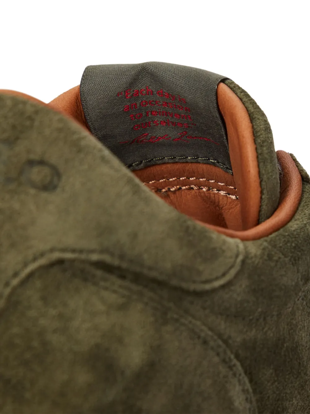 Polo Ralph Lauren Train 89 suède sneakers Groen