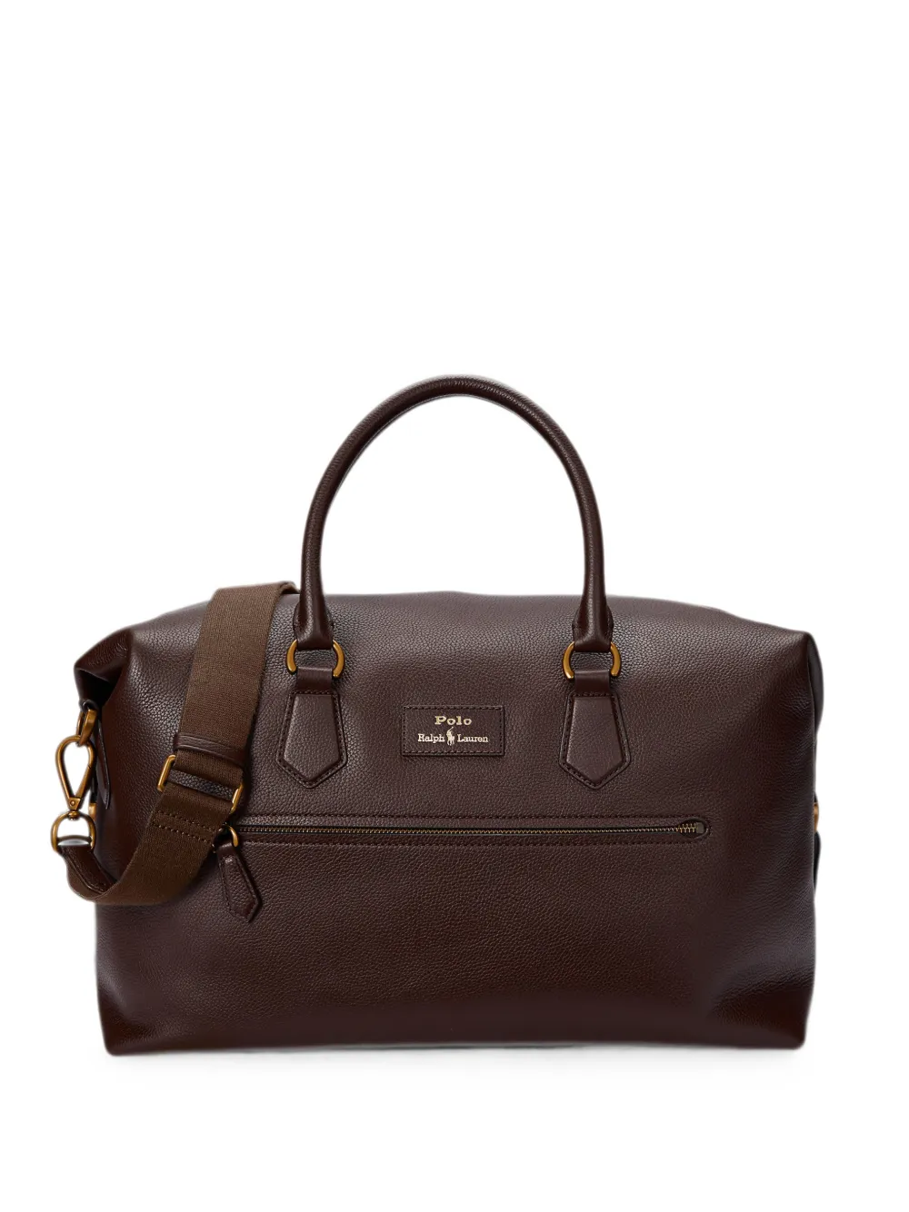 Polo Ralph Lauren pebbled leather bag - Marrone