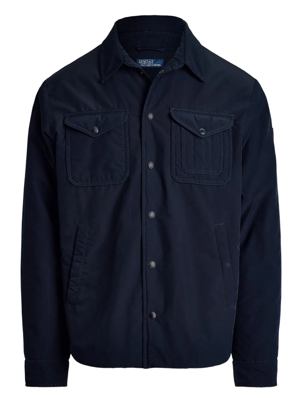 Polo Ralph Lauren patch-pockets shirt jacket Blauw