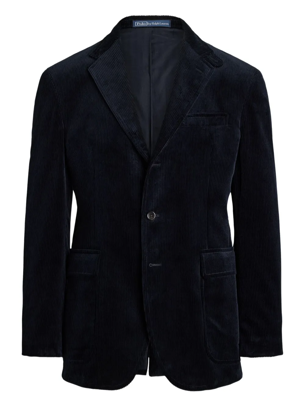 Polo Ralph Lauren 8 Wale ribfluwelen jas met enkele rij knopen Blauw