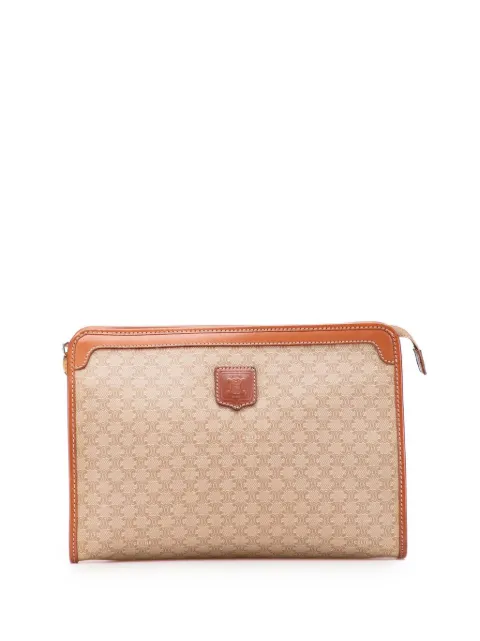 Celine Pre-Owned 2007 Macadam Coated Canvas clutch bag