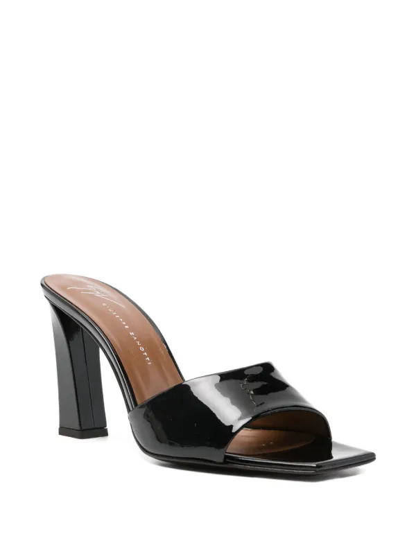 Giuseppe Zanotti block-heel square-toe Mules | Black | FARFETCH