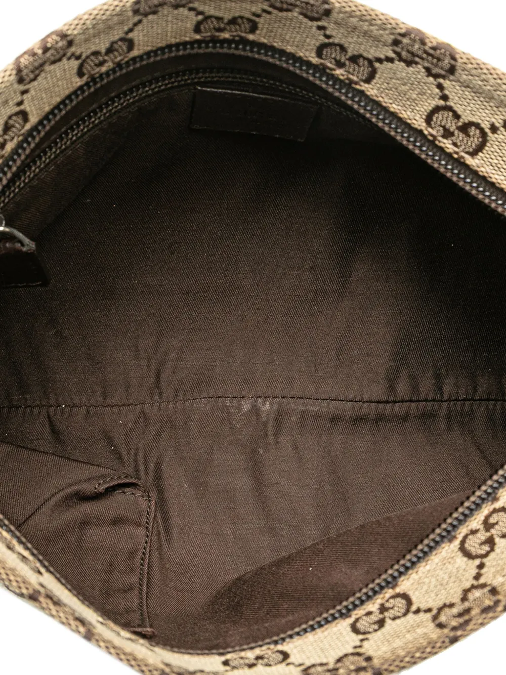 Pre-owned Gucci 2000-2015 Gg Canvas Web Crossbody Bag In Brown