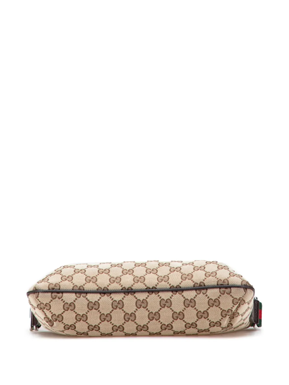 Pre-owned Gucci 2000-2015 Gg Canvas Web Crossbody Bag In Brown