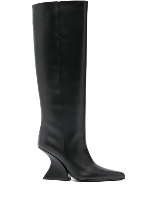 Mugler Sculptural-heel Boots in Black