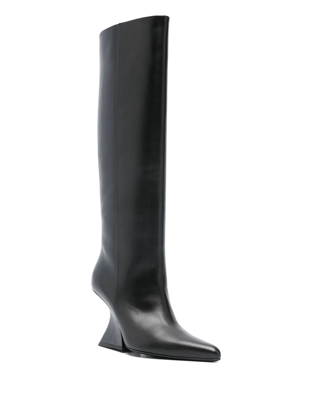 Mugler Sculptural-heel Boots In Black