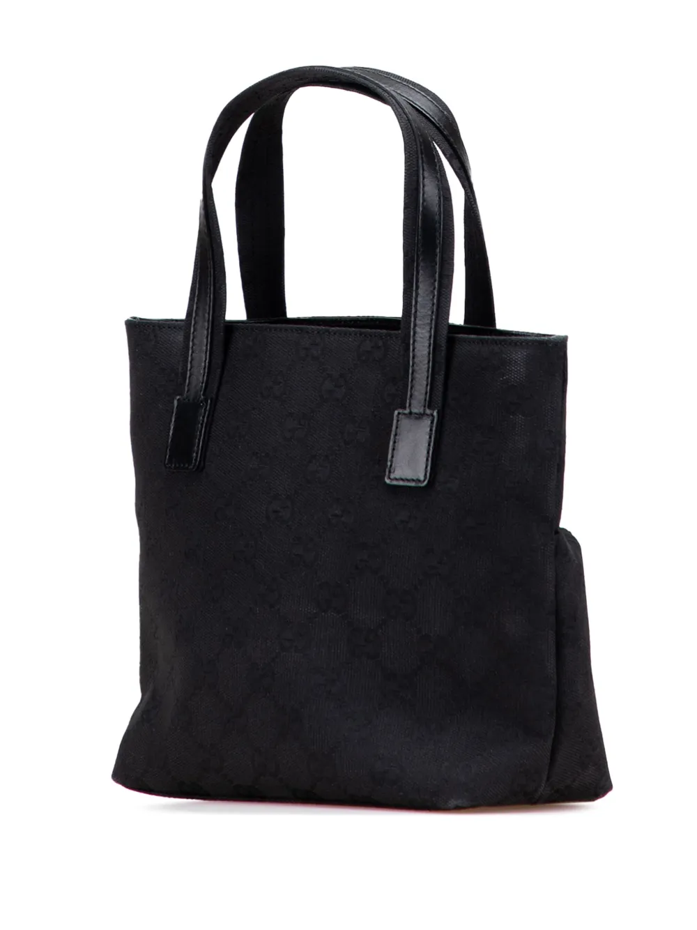 Pre-owned Gucci 2000-2015 Gg Canvas Handbag In Black