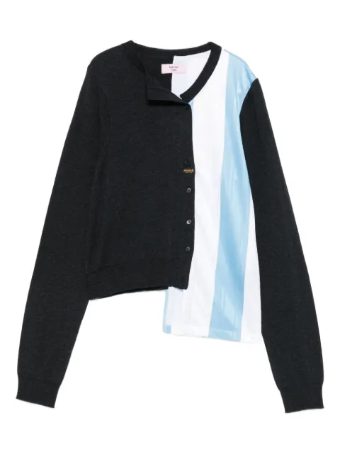 Martine Rose striped panelled cardigan