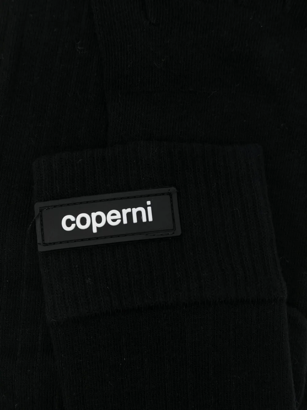 Coperni Five-toe Ribbed Socks In Black