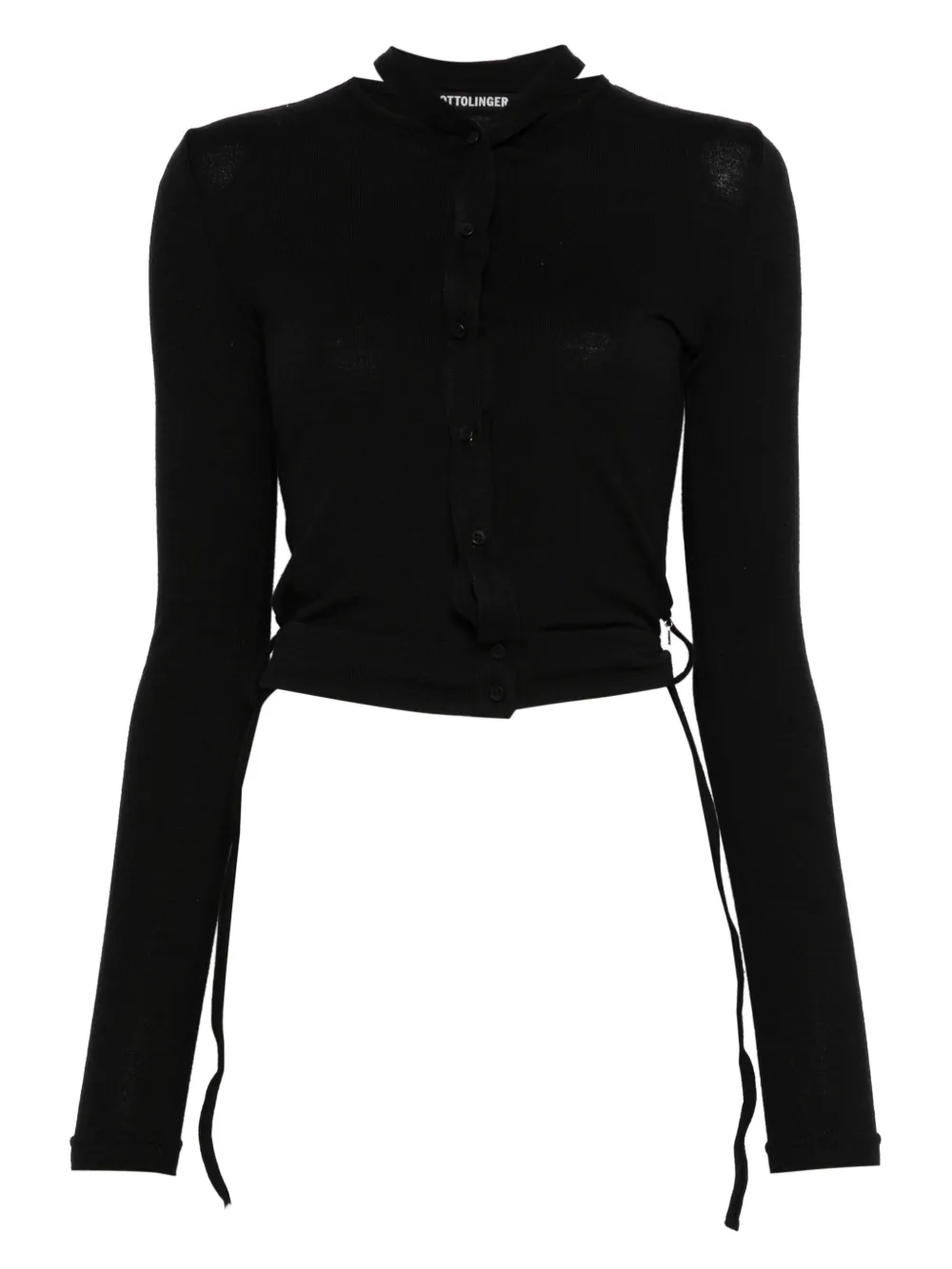 Ottolinger double-closure knit cardigan | Black | Image 1