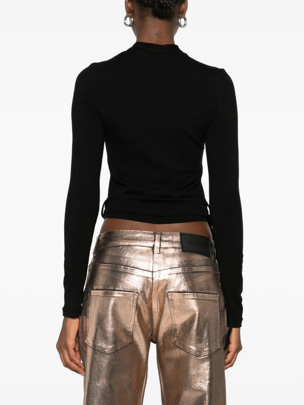 Ottolinger Gebreid vest met dubbele sluiting Zwart