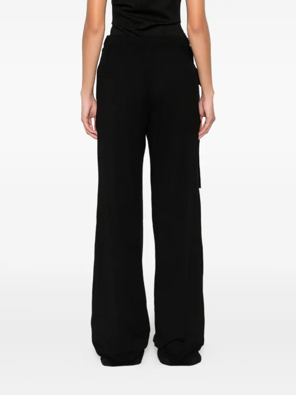 Ottolinger tie-waist Knit Trousers | Black | FARFETCH GE