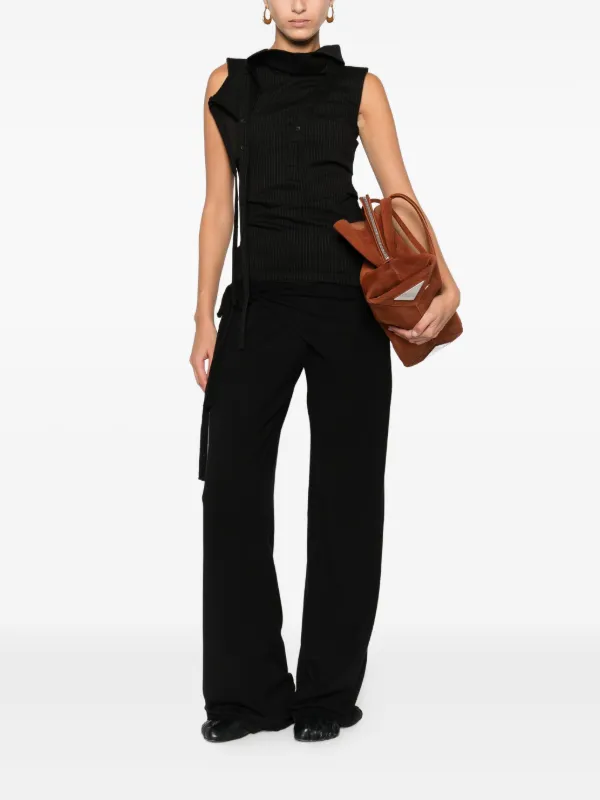 Ottolinger tie-waist Knit Trousers | Black | FARFETCH GE