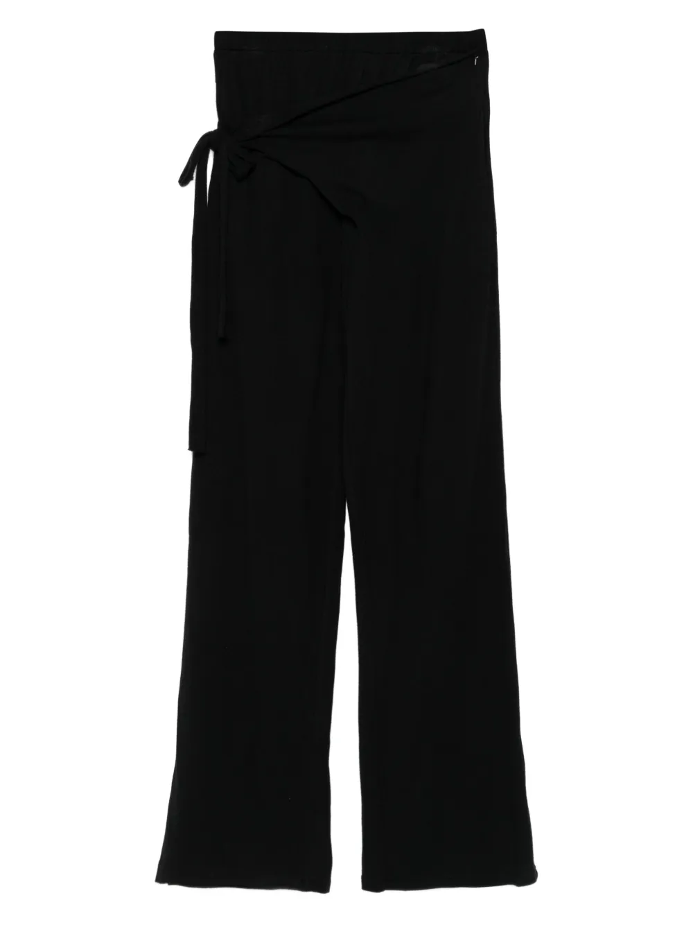Ottolinger Tie-waist Knit Trousers In Black