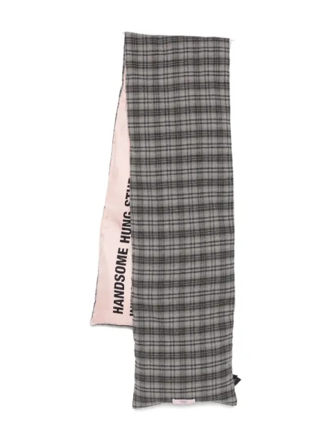 Martine Rose padded check scarf