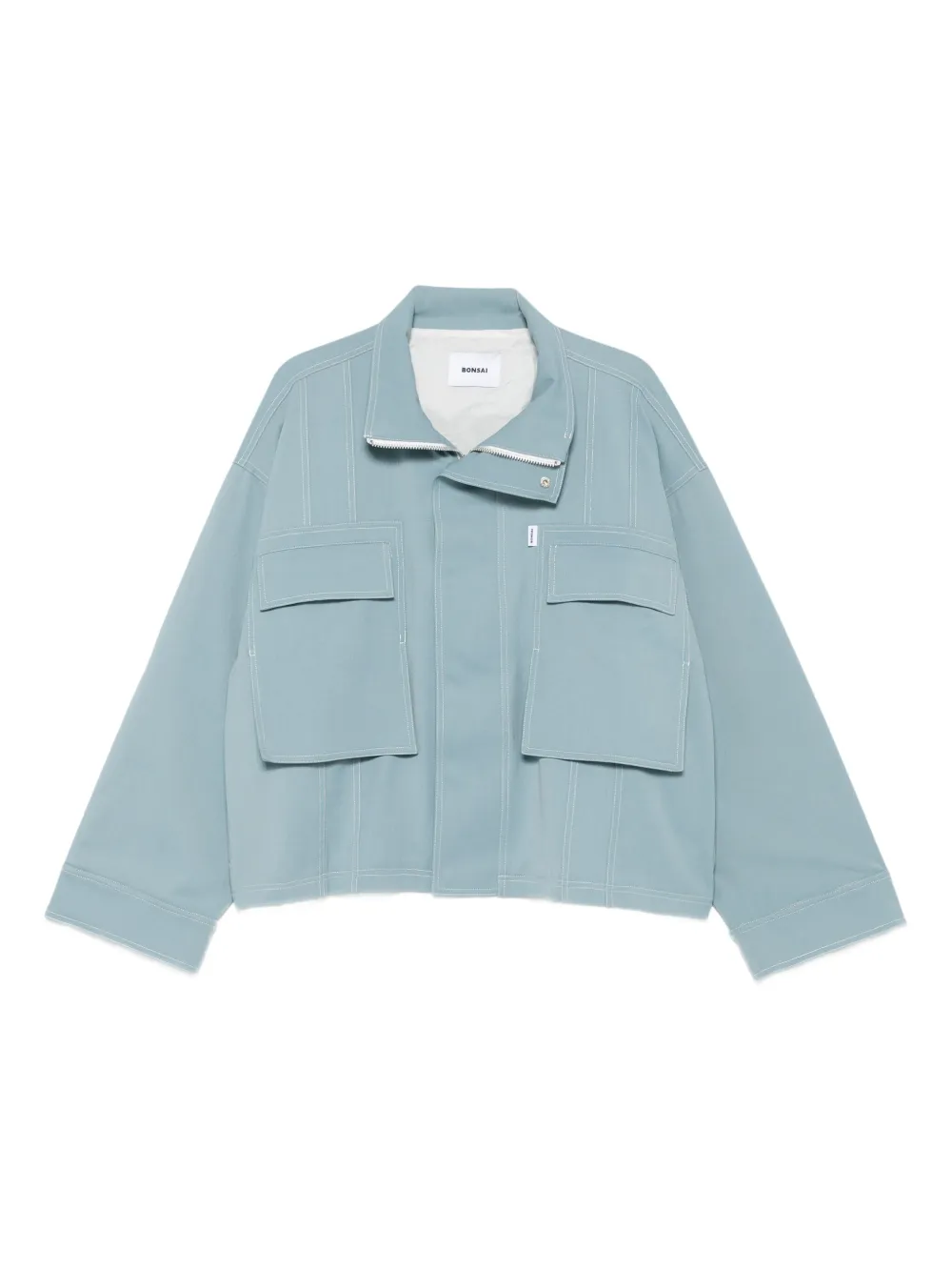Bonsai pocket-detail zip-front jacket | Blue | Image 1