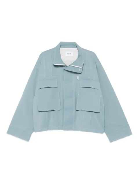 Bonsai pocket-detail zip-front jacket