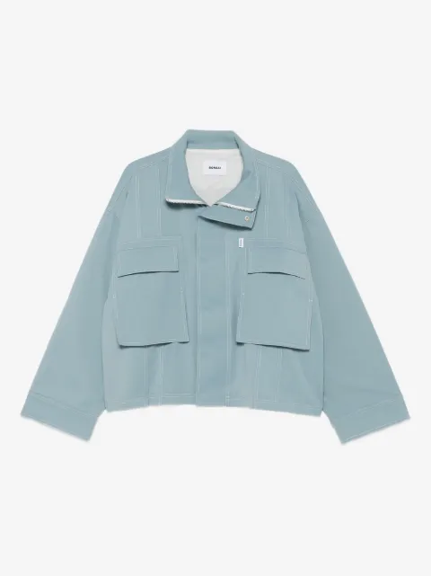 Bonsai pocket-detail zip-front jacket