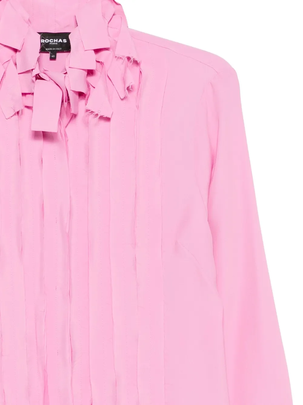 Rochas Geplooide blouse Roze