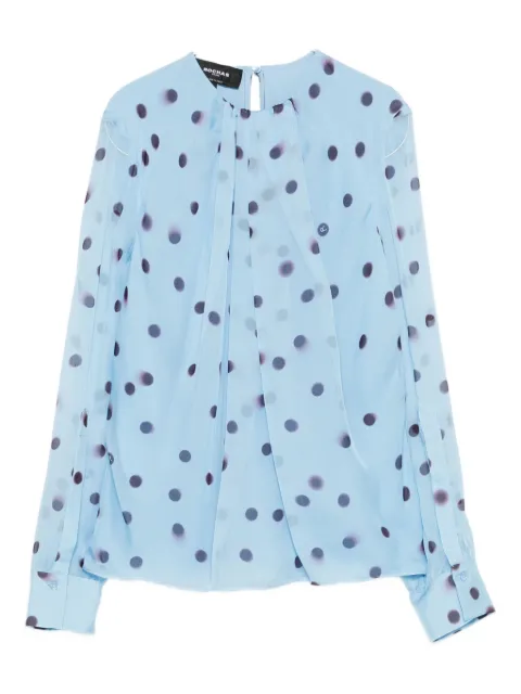 Rochas polka-dot blouse