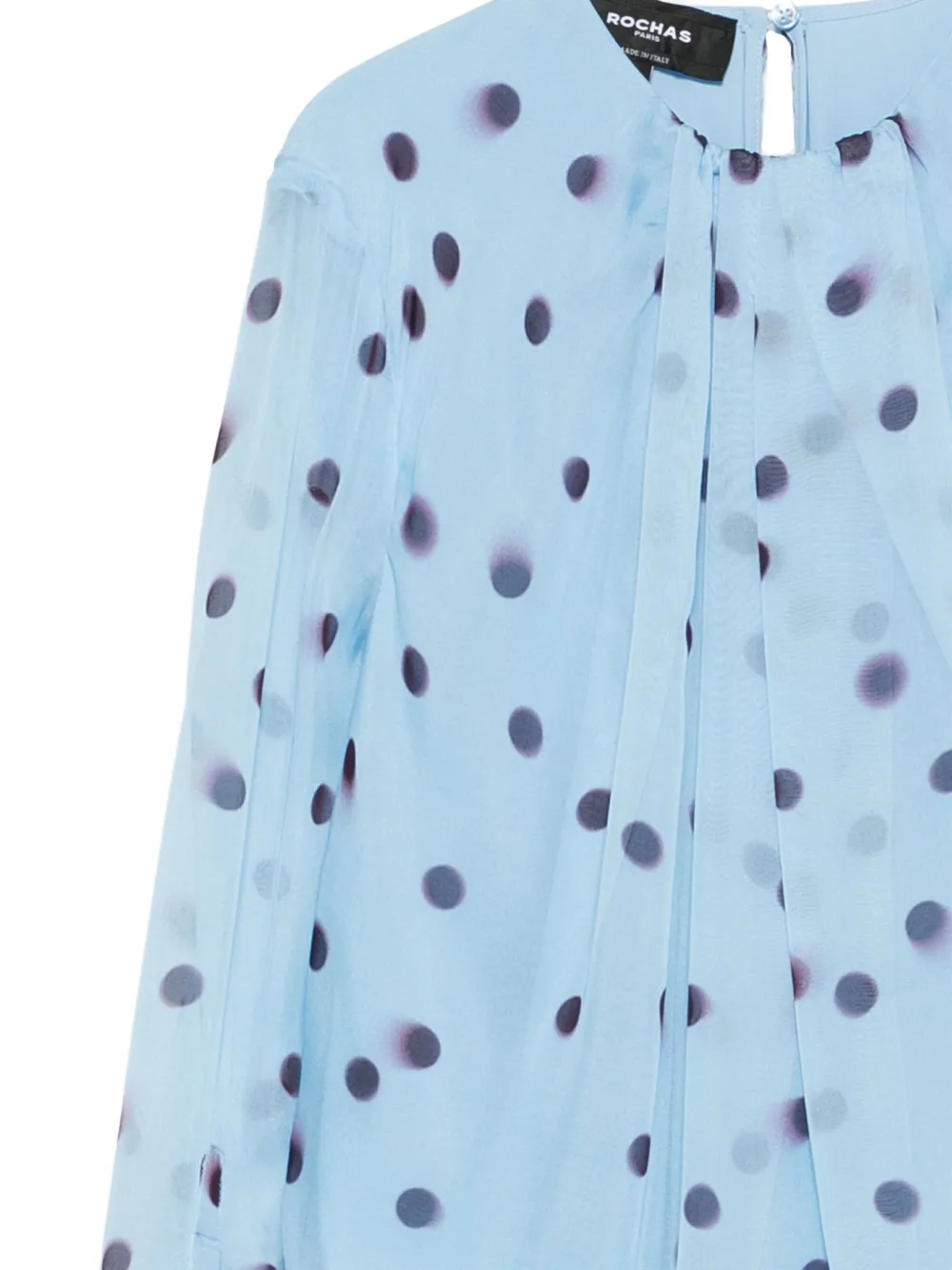 Rochas Shirt met stippen Blauw