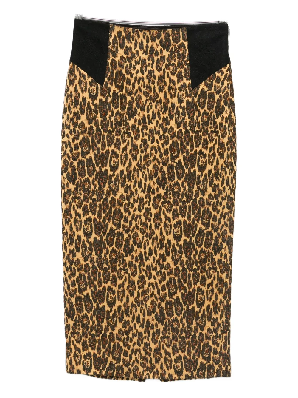 Rochas Leopard-print Midi Skirt In Animal Print
