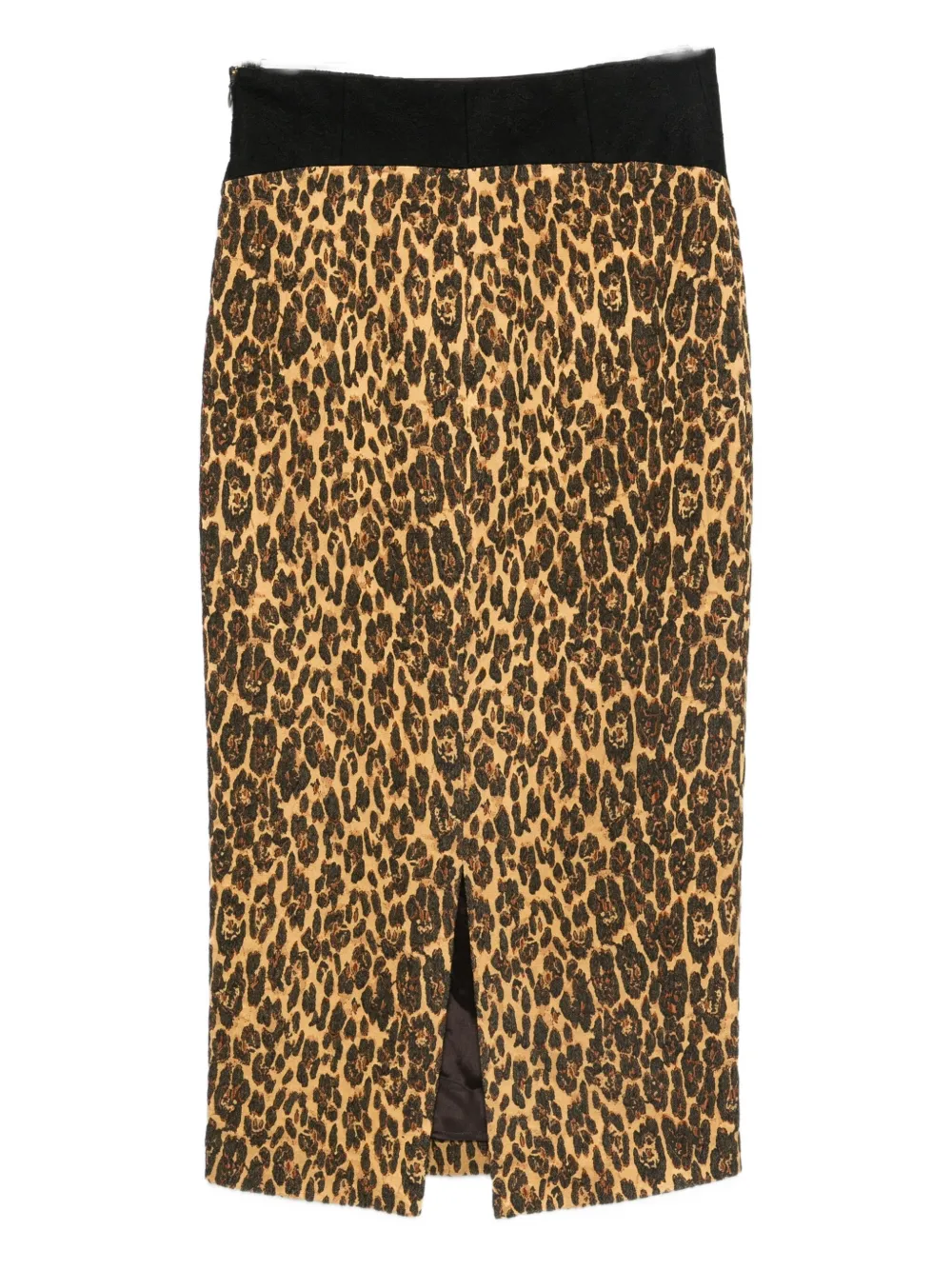 Rochas Leopard-print Midi Skirt In Animal Print