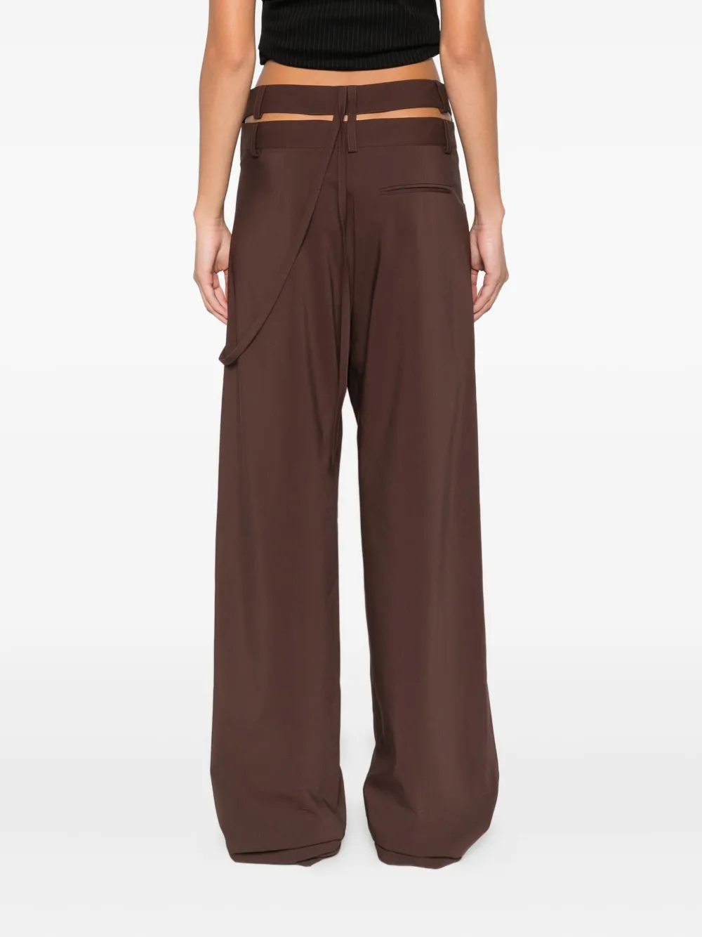 Ottolinger Signature Wrap-cut Trousers In Brown