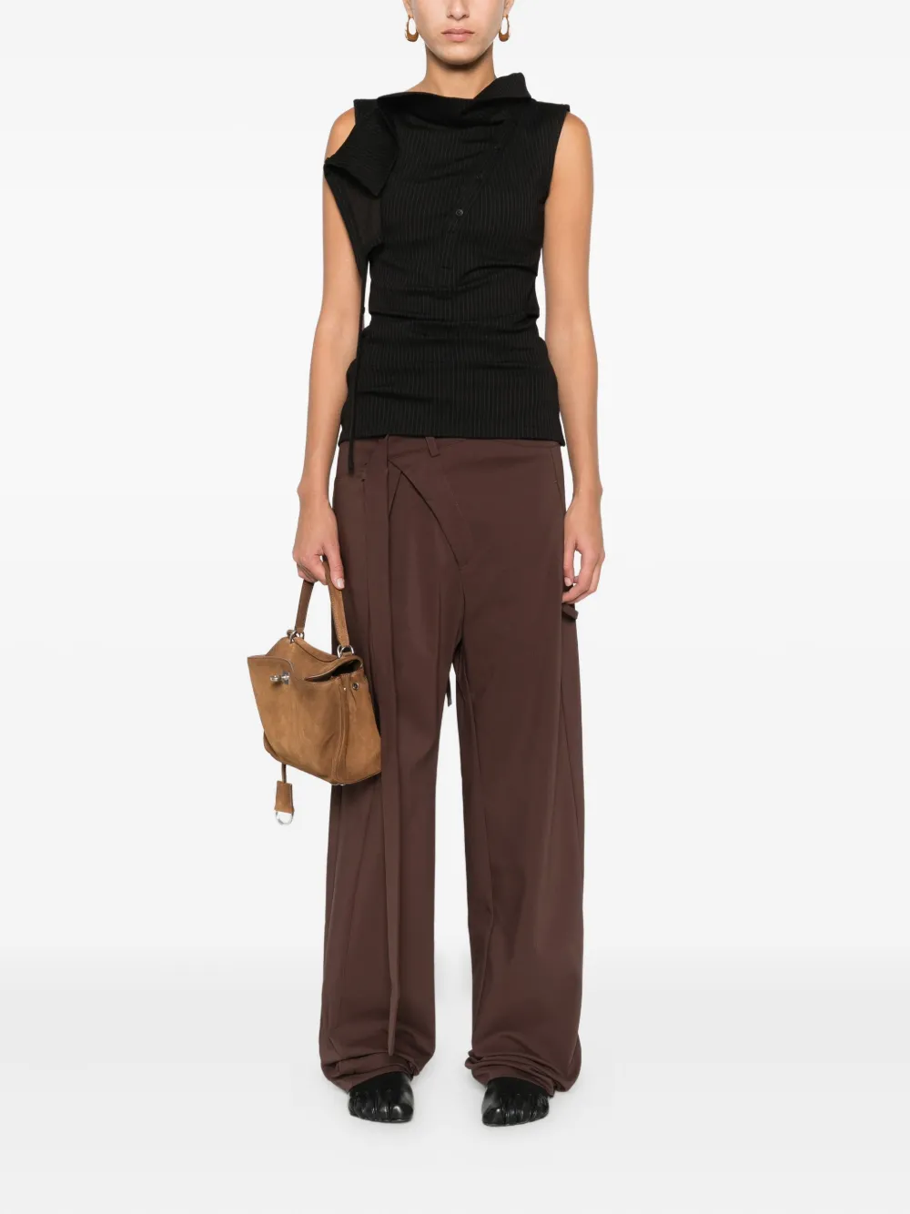 Ottolinger Signature wrap-cut trousers - Bruin