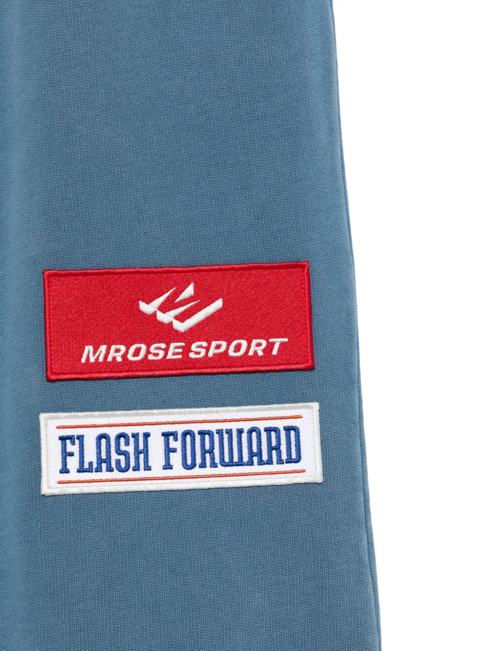 Martine Rose Logo-embroidered Track Pants In Blue