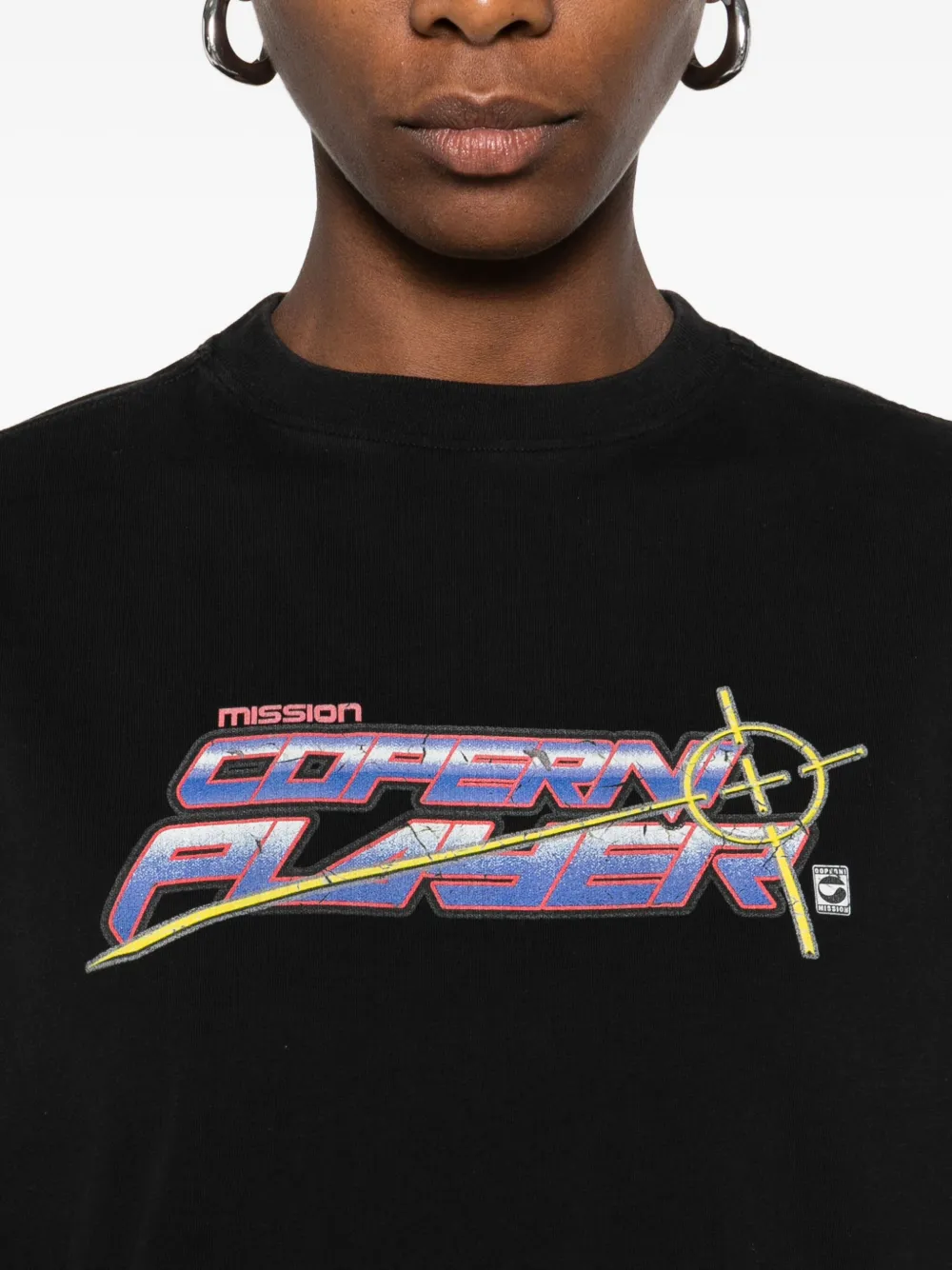 Coperni Logo-print Long-sleeve T-shirt In Black